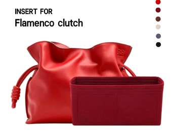 Taschenorganizer für Flamenco Clutch, Flamenco-Tascheneinsatz, Flamenco-Taschenorganizer, Organizer für Handtaschentasche, Tascheneinsatz-Organizer