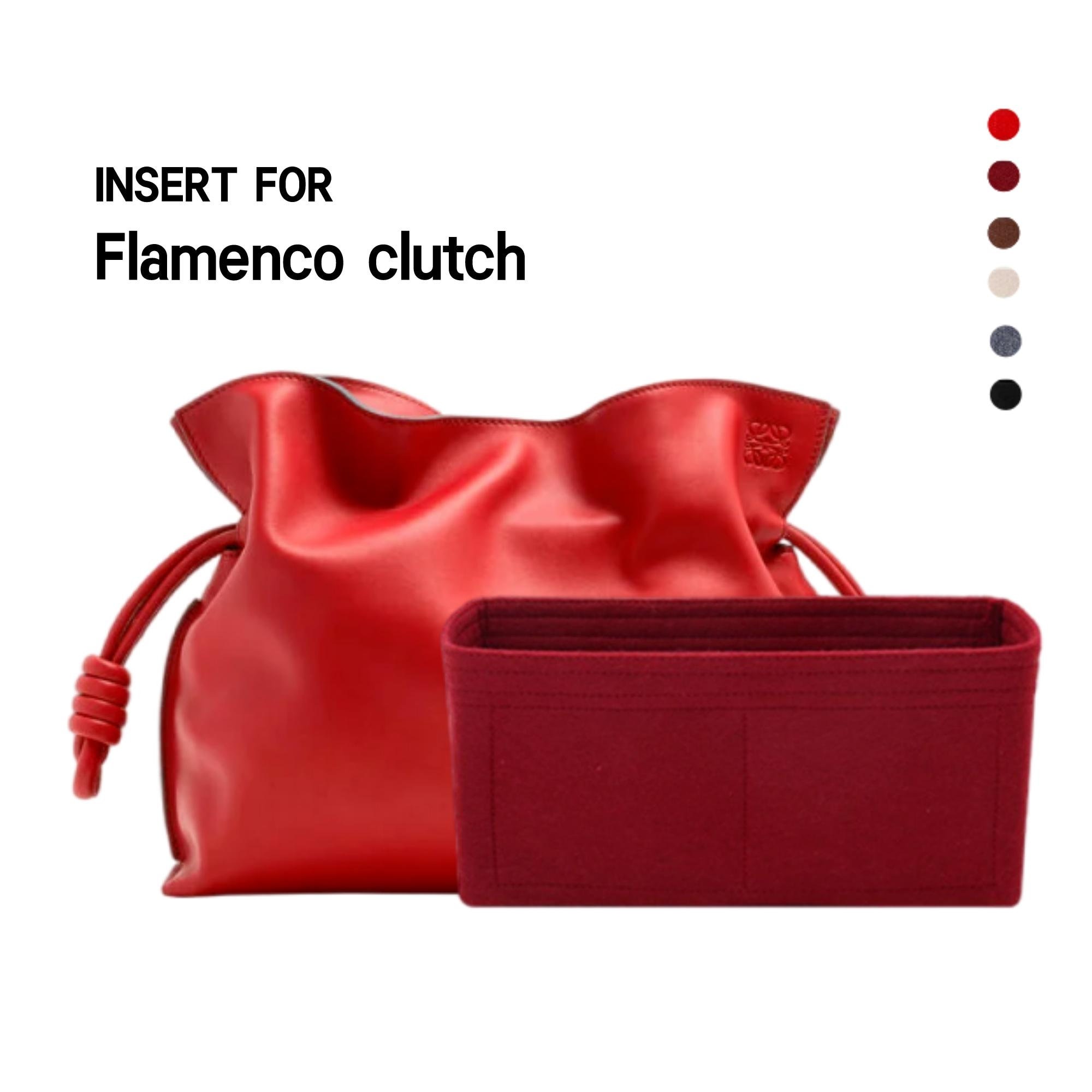 LOEWE Shoulder Bag Flamenco knot leather Red Women Used – JP