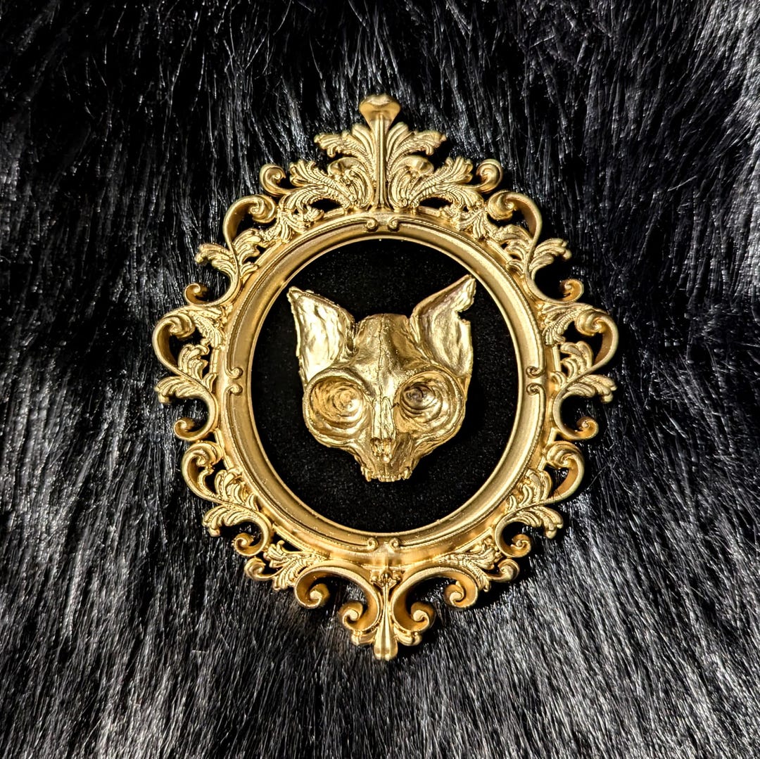 Gothic Skull Cat by Martin Hanford 15cm main image 0