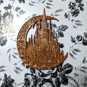 14 cm Gothic Manor Wandbehang • Goth Wohndekor • Viele Farben! • Makaber/Horror/Gothic Wandkunst • Mystisches Gothic/Boho/Hexen Geschenk