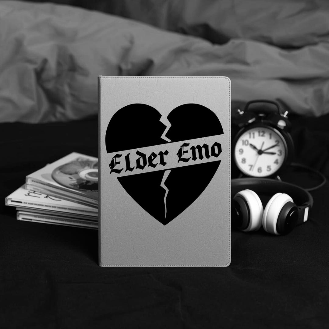 Elder Emo Broken Heart Vinyl Decal • Nostalgic Millennial Scene