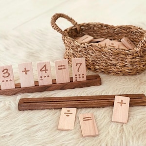 wooden math set, numbers, arithmetic,