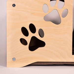 Wooden Cat House: Modern Pet Furniture for Indoor Comfort image 5