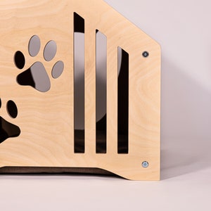 Wooden Cat House: Modern Pet Furniture for Indoor Comfort image 4