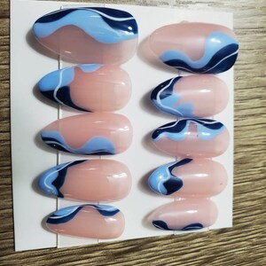 Abstract press on nails