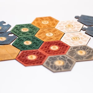 Handcrafted Expansion for Wooden Catan Board (Expansion Pieces Only) Premium Quality