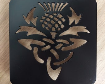 Celtic Knot Thistle Trivet