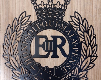Steel Royal Engineers Badge