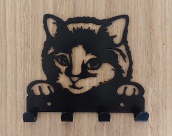 Steel Cat Key Hook