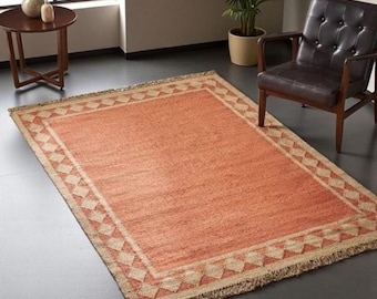 4x6 , 5x8 , 6x9 , 8x10, 9x12 Ft Kilim Rug, Handwoven, Wool and Jute Rug Handmade, Kilim Dhurrie Rug, Traditional Indian/WOOL JUTE RUGS