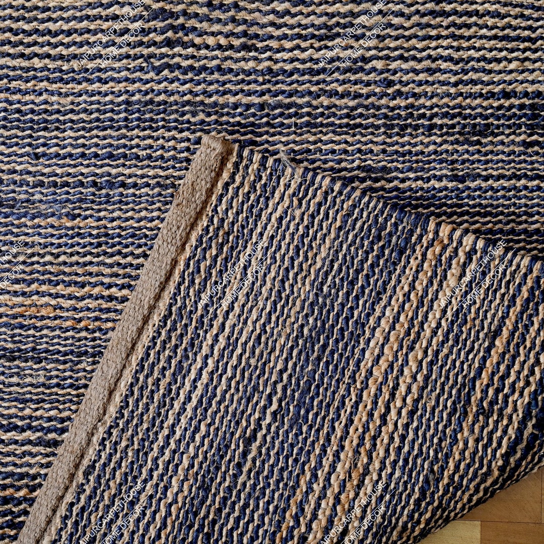 Handmade Tufted Hemp Area Rug Hemp Jute Runner Rug Hand Loomed Rug ...