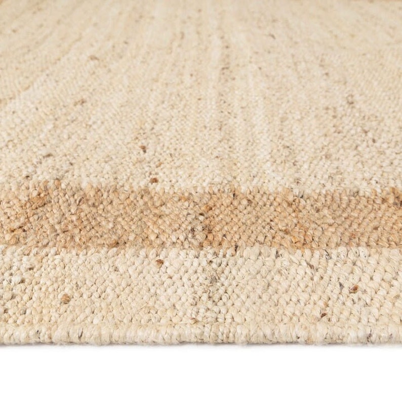 Large Juste Rug 8X10,9X12FT White and Natural Hemp Jute Rugs-extra Large Jute Rugs Jute ...