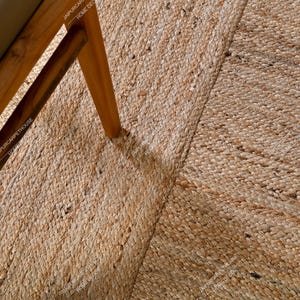 5x8,6x9ft area rugs ,Natural Fiber Rug Hand Braided Jute Area Rug Large Bohemian Rug Earthy Eco Friendly Rug Solid Custom Size Rug
