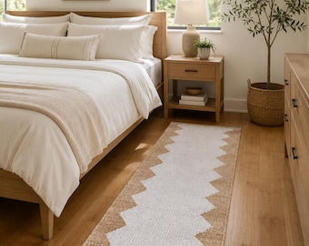 Hemp Area Runner , Handmade Jute Rug Vintage Rug Custom Rug Natural Fiber Kitchen Rug Outdoor Hallway Rug Boho Rug Woven Rug For Living Room