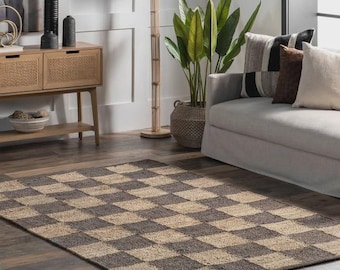 8x10 8x12 Ft Area Jute Rug , Jute Rug For Living Room, Large Jute Rug, Vintage Hemp Rug, Patterned Jute Rug, Custom Jute Rug