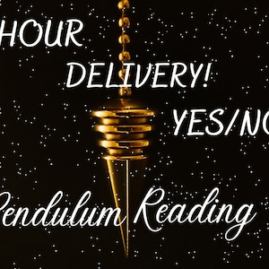 Same Hour Lieferung Pendel Reading- Stellen Sie jede Frage- Liebe? - Beruf? - Romantik? - Lieferung am selben Tag - 1 Frage - Bild Korrekturlesen