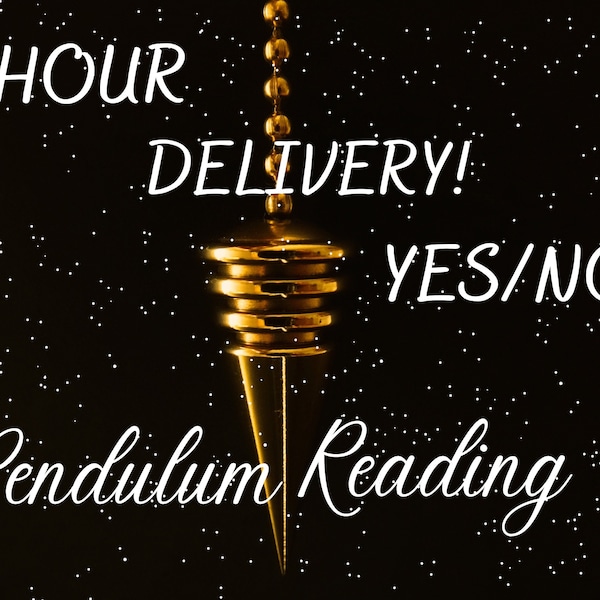 Same Hour Delivery Pendulum Reading- Ask any Question- Love?- Career?- Romance?- Same day Delivery- 1 Question- YES/NO questions only