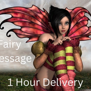 Fairy Message Reading- 1 Card Message- What does the fairies need to tell you? -1 hour Delivery- Self Explanatory- Cute Reading-