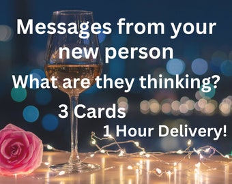 What are they thinking & feeling? - Newly dating reading- New person's thoughts about the connection - 3 Card Reading- 1 Hour Delivery-