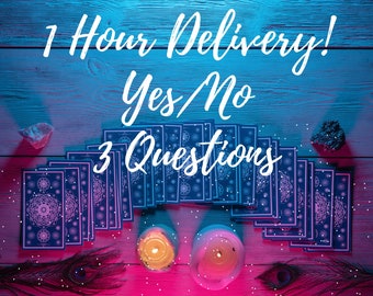 Same Day YES/NO Questions - 1 Hour Delivery! - Psychic Reading-  Ask any 3 Questions- Love?- Career?-