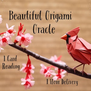 Mensagem de Afirmação em Origami Fofo - O que Você Precisa Ouvir - 1 Leitura de Cartas - Entrega em 1 Hora - Mensagem de Afirmação - Inspiração