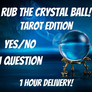 Ask the Crystal Ball Any YES/NO Question Love Career etc, 1 Question Reading Yes/No 1 Card Answer 1 Hour Delivery image 1