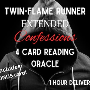 Confessions prolongées de Twin-Flame Runner, à quoi pensent-ils ? Hidden Feelings, livraison en 1 heure, 4 cartes Oracle, carte bonus incluse !
