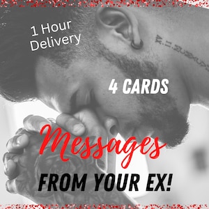 Messages From Your Ex, Oracle Reading, Hidden feelings, Regret, Thoughts, 4 Card Reading, 1 Hour Delivery, Same Day