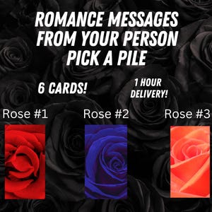 Lectura de Pick A Pile: Mensajes románticos de tu persona: Sentimientos y pensamientos verdaderos: 6 mensajes, el mismo día