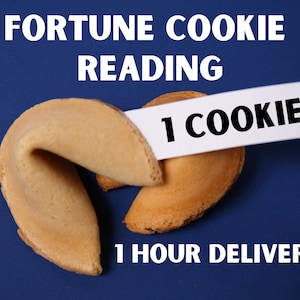 Fortune Cookie Reading, 1 Cookie, Oracle Message, Channeled Message, What Do You Need to Know? 1 Hour Delivery, Digital Fortune Cookie,