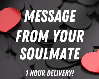 Same Day! Soulmate love Message, Love Reading, Oracle Reading, Hidden Messages from your soulmate or Twinflame, 1 Card Reading