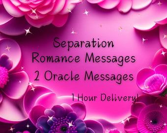 Separation Romance Messages, Reconciliation Thoughts, 1 Hour Delivery, 2 Card Reading, Same Day, Soulmate, Twin Flame, Same Day