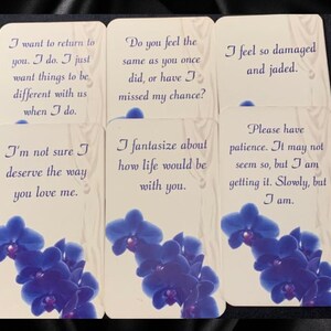 No Contact Reading, Lovers in Separation, Feelings, Hidden Thoughts, 1 Hour Delivery, 6 Card Oracle Reading, Same Day image 3