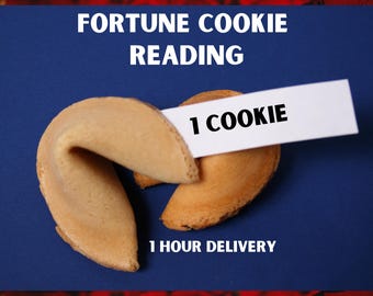 Fortune Cookie Reading, 1 Cookie, Oracle Message, What Do You Need to Know? 1 Hour Delivery, Digital Fortune Cookie, Same Day