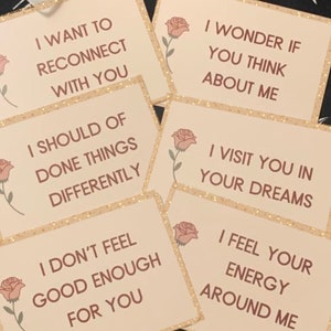 No Contact Reading, Couples in Separation, Feelings, Thoughts, 1 Hour Delivery - 6 Card Oracle Reading- Same Day image 2