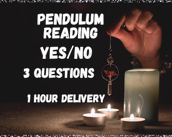 Pendulum Reading Yes or No, 3 Questions, 1 Hour Delivery, ask any question, Picture Proof Reading, Same Day, Love, Career, Job,