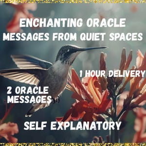 Mensajes del Oráculo de los Espacios Tranquilos: ¿Qué necesitas saber del Jardín Encantado? - Lectura de 2 cartas - Entrega en 1 hora - Autoexplicativo