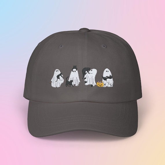 Black and Gray Cap with Ghost Decoration Amazon.com: Splash Brothers Customized Halloween Decorations  main image 2