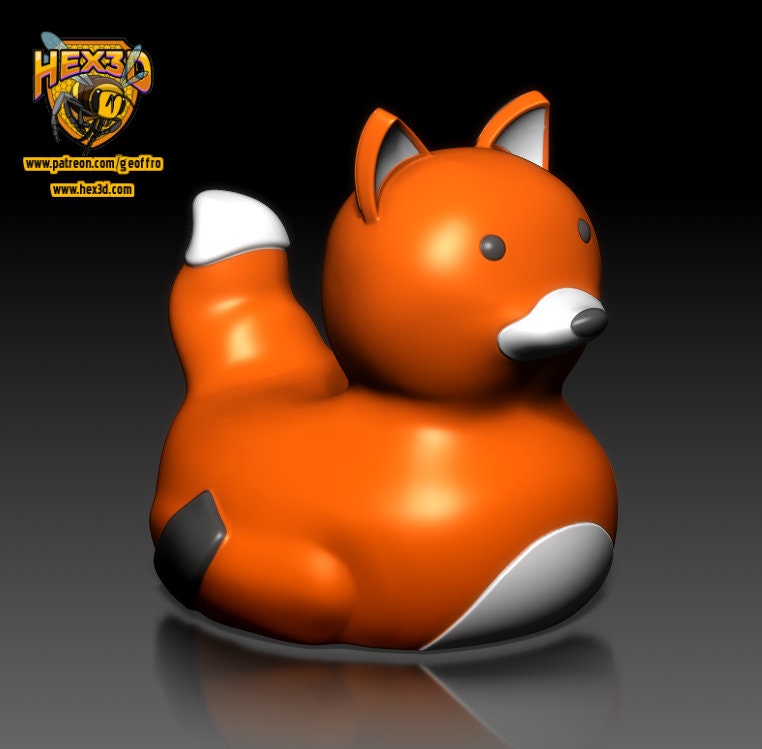 3D Printed Flying F ck Flying Fox Duck Hex 3D Flying F Rubber Duck