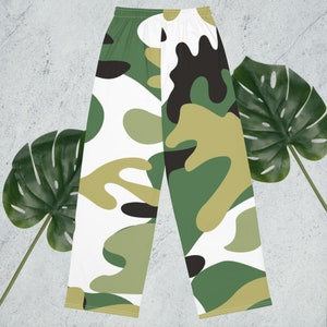 All-over print unisex wide-leg pants