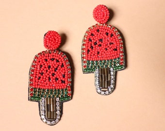 Watermelon Popsicle Earrings