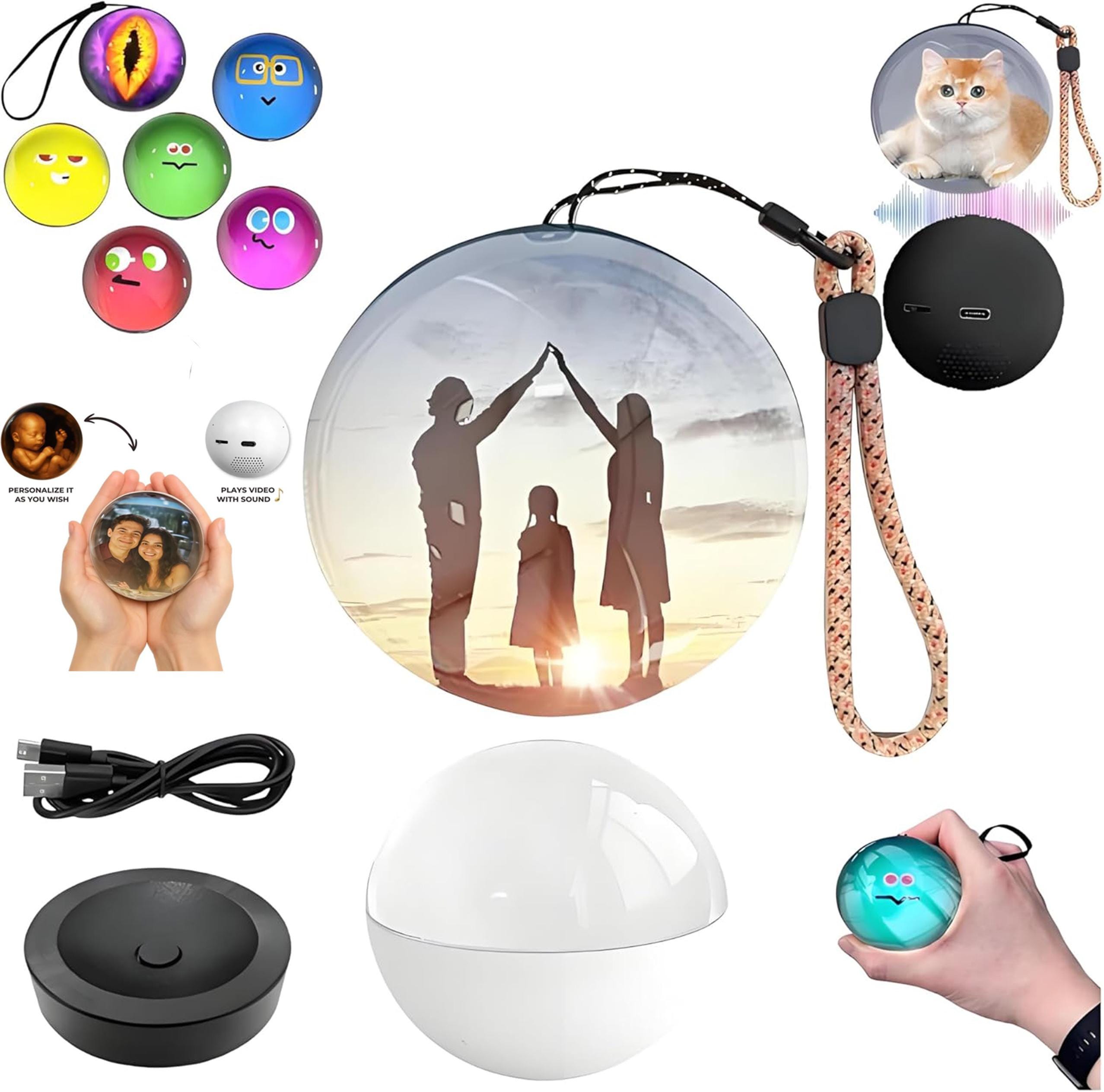 Personalized Video Globe | Custom Memory Video Keepsake | Memory Orb ...