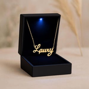 Custom Name Necklace, Christmas Gift for Her, Gold Plated Name Necklace, Personalized Name Necklace, Birthday Gift, Christmas Gift for Her