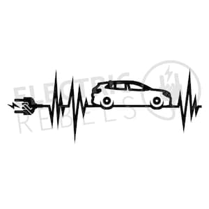 DOWNLOAD SVG | Vw ID.4 Herzschlag Aufkleber Silhouette Plott | verschiedene Farben