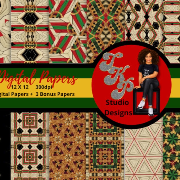 Designer Digital Paper, Gucci Inspired, Scrapbooking, Backgrounds, Canvas, Wall Art