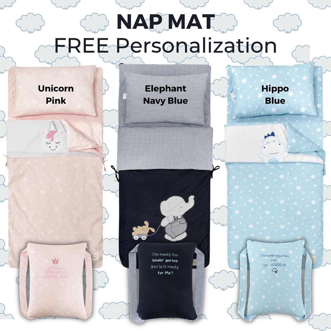 Children's Nap Mat Embroidery Personalization Included Etsy