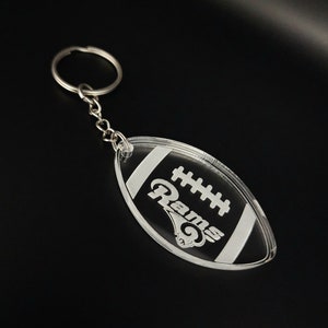 Rams Football Keychain