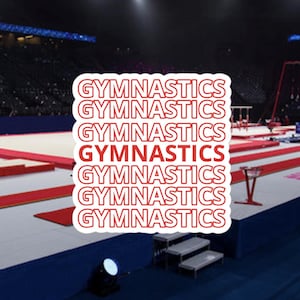 Gymnastics sticker, gymnast sticker