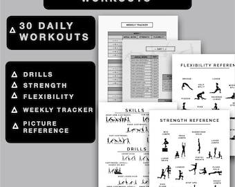 30 Side Aerial Workouts, 30 downloadable Aerial workouts, dancer training guide, dancer workout plan, gymnastics training guide