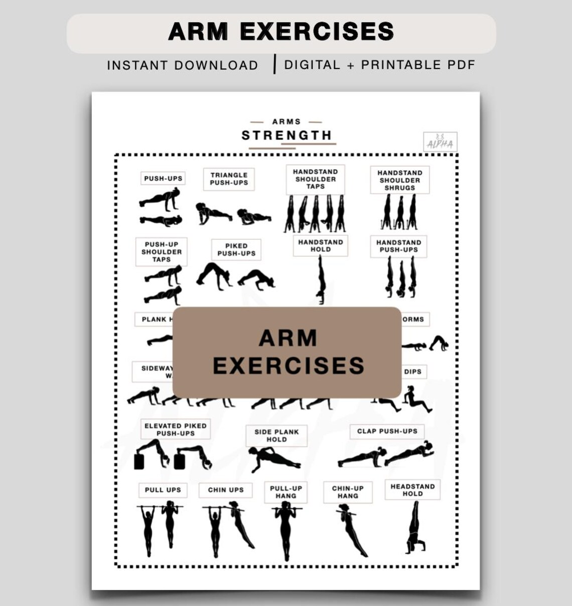 Exercises Sheet.pdf Arm Exercises Sheet, Gymnastics Training Sheet, Gymnastics Conditioning ...